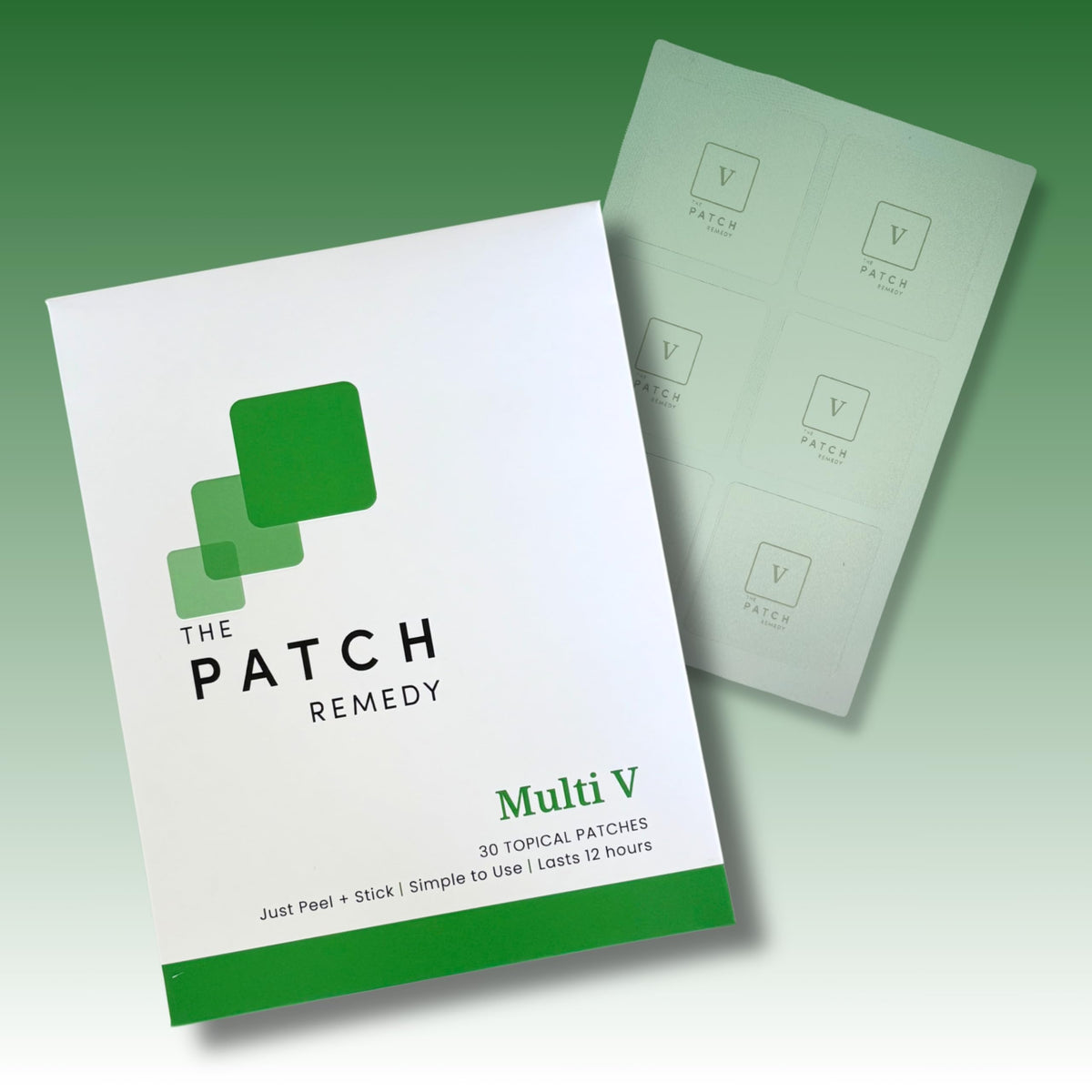 Patches multivitamines The Patch Remedy, vue de côté