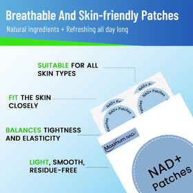 Patches NAD+ Juebingy application sur peau