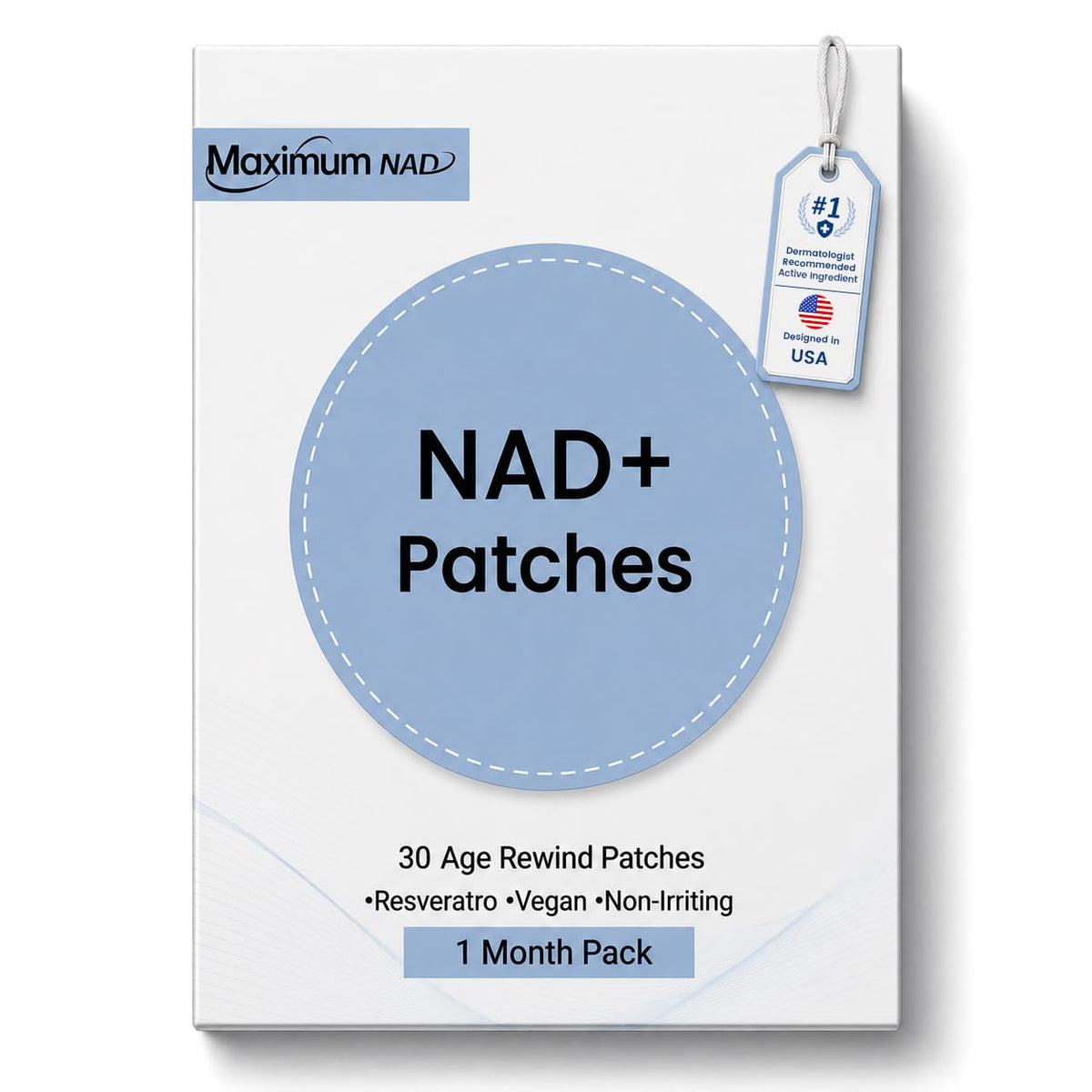 Patches NAD+ Juebingy vue avant avec emballage