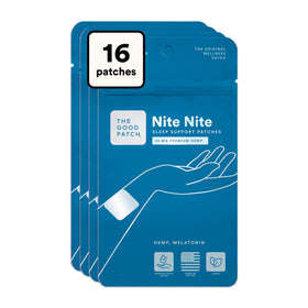 Patches Nite Nite au chanvre et mélatonine de The Good Patch, vue de face
