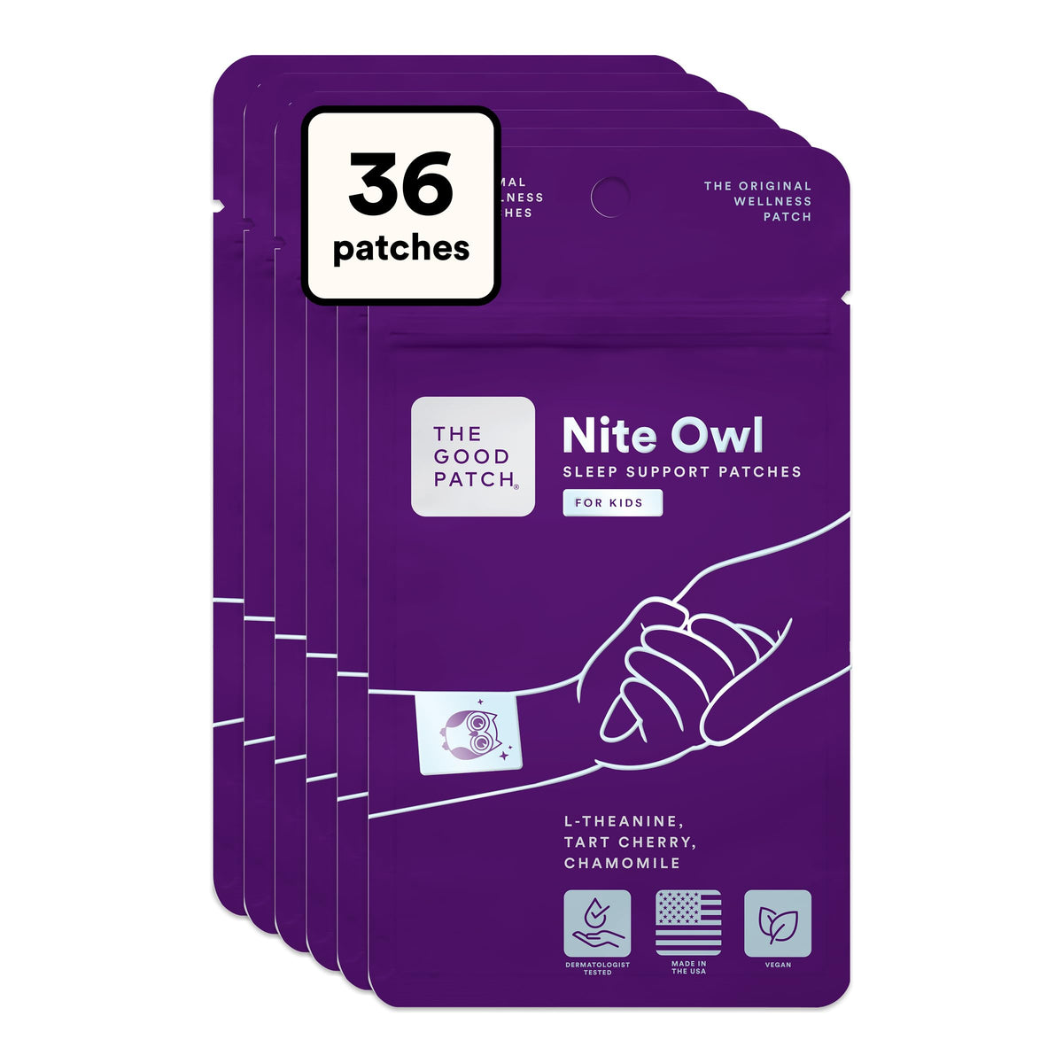 Patches Nite Owl pour enfants avec designs de hiboux