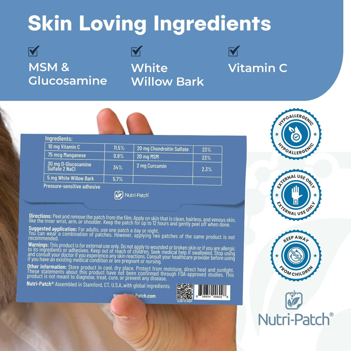 Patches NUTRI-PATCH Inflam sur fond neutre