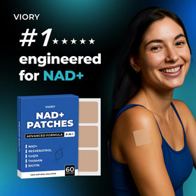 Patches VIORY NAD+ Classiques - application sur la peau