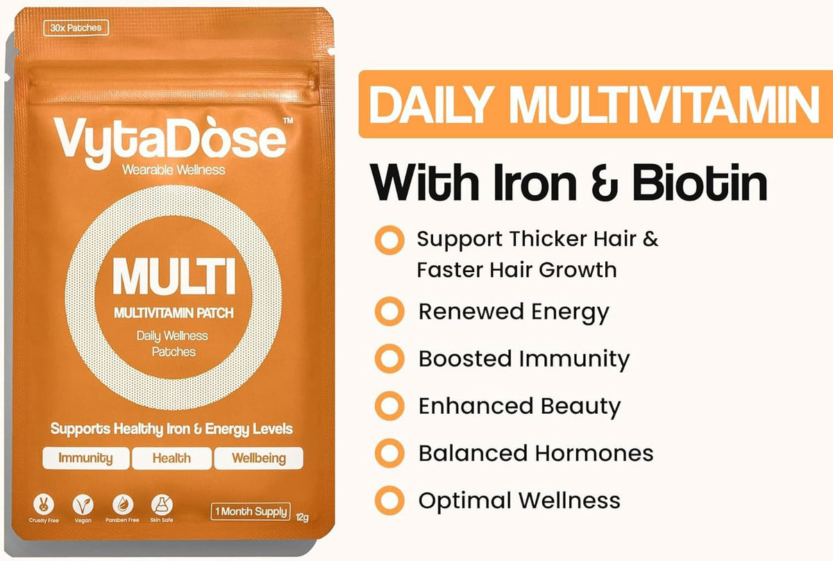 Patches Vytadose Multivitamines Femmes échantillon de patch sur main