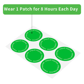Patches Zurfoup Unpuff sur fond blanc