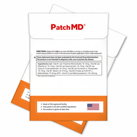 PatchMD B12 Energy Plus patchs appliqués sur l'épaule