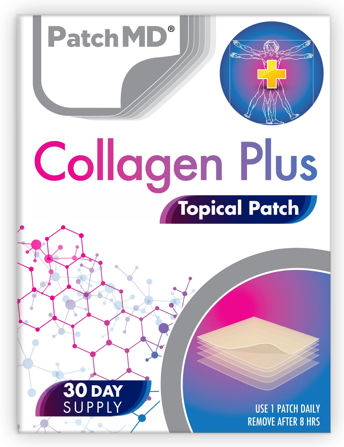 PatchMD Patch Topique Collagène vue avant