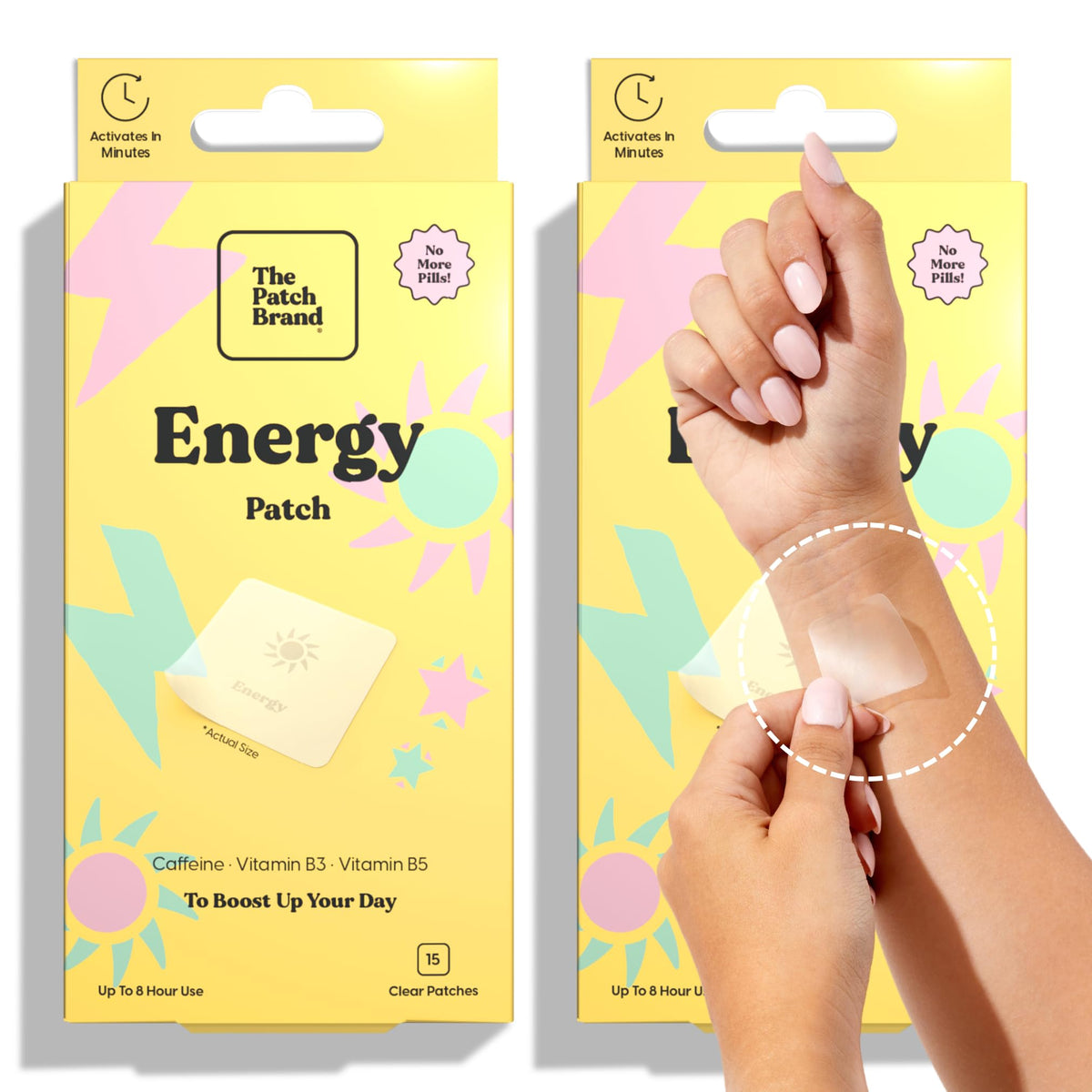 Patchs énergétiques The Patch Brand, emballage avant vue