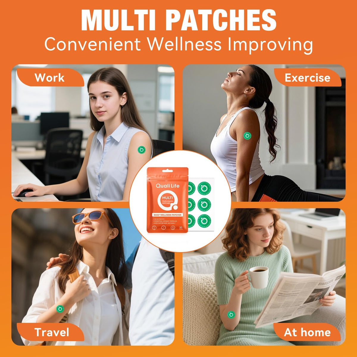 Patchs QualiLife Multi Plus, vue latérale des patches