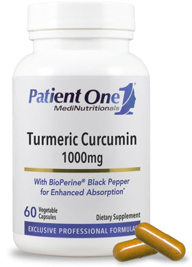 Patient One Curcuma Curcumin 1000mg 60 capsules vue de face