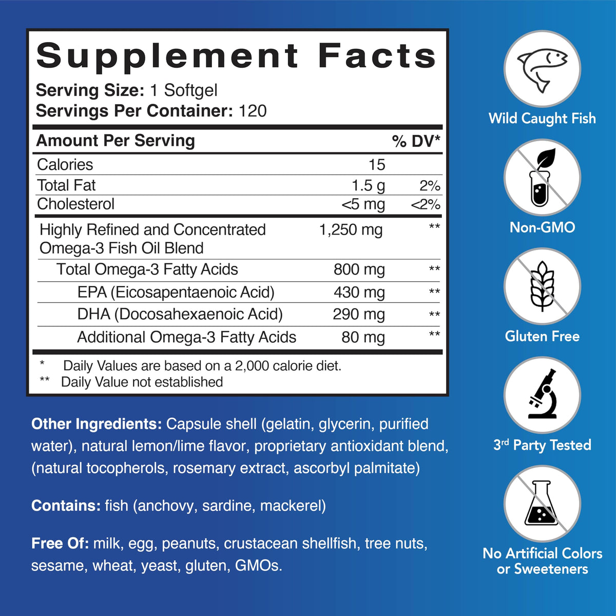 Patient One Omega-3 800 mg gélules molles emballage