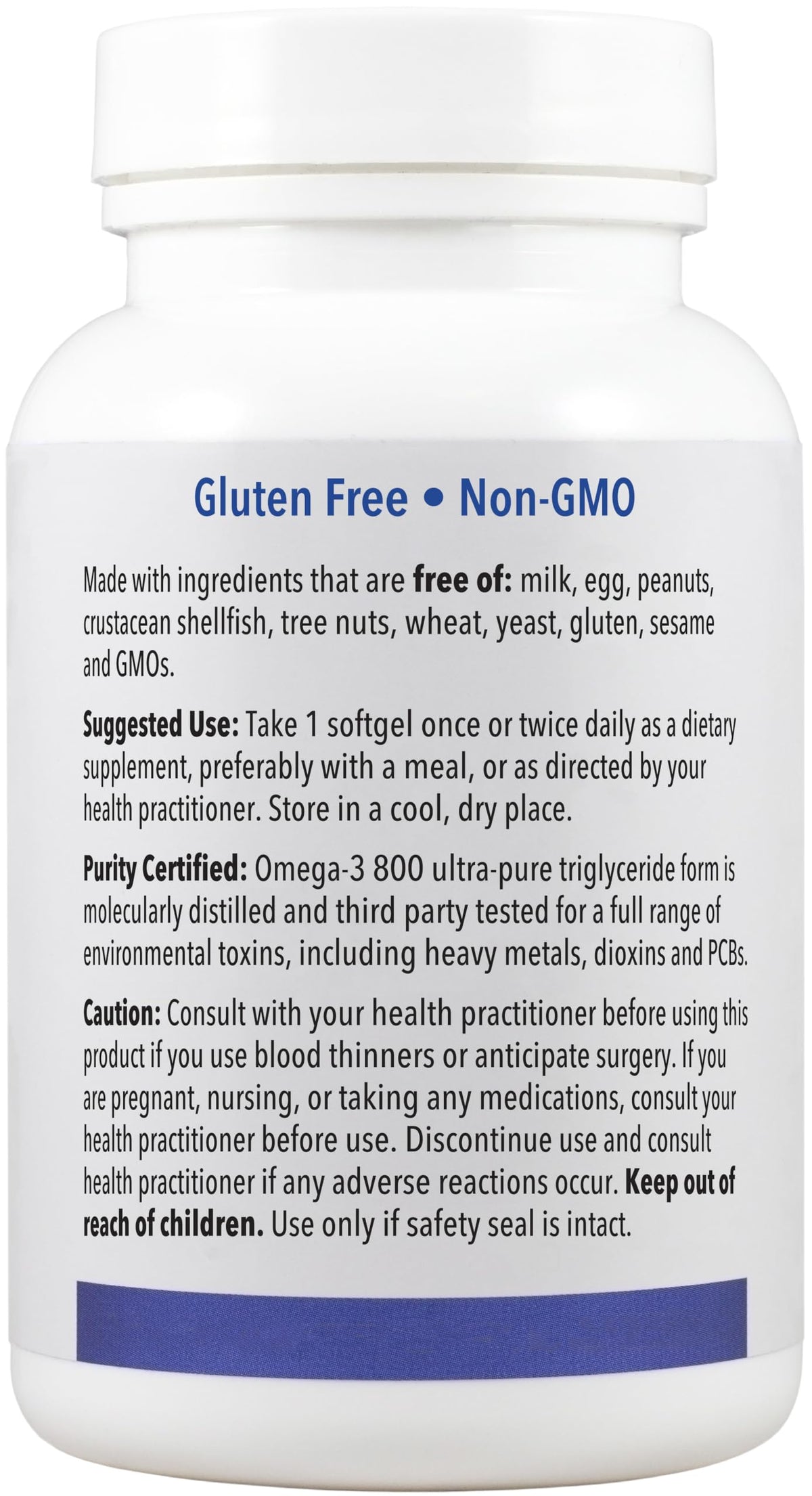 Patient One Omega-3 800 mg gélules molles en gros plan