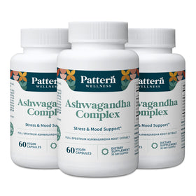 Pattern Wellness Complément Alimentaire Ashwagandha 180 Capsules Végétaliennes vue de face