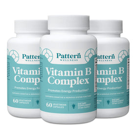 Pattern Wellness Complément Alimentaire Complexe de Vitamines B 180 Capsules vue de face