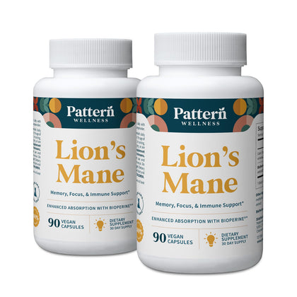 Pattern Wellness Lion's Mane 180 capsules végétales vue de face