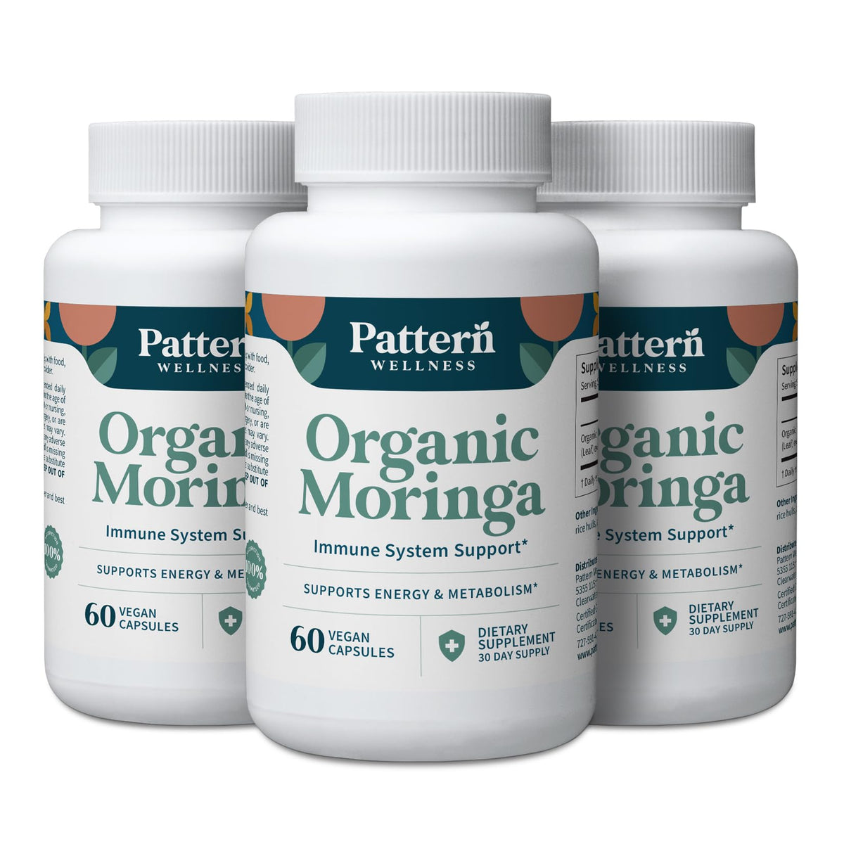 Pattern Wellness Moringa Oleifera 180 capsules vue de face