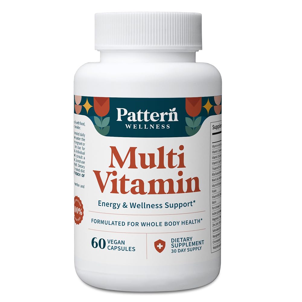 Pattern Wellness Multivitamin 60 capsules végétaliennes, vue de face