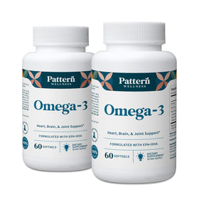 Pattern Wellness Omega 3 Softgels 120 gélules, emballage avant