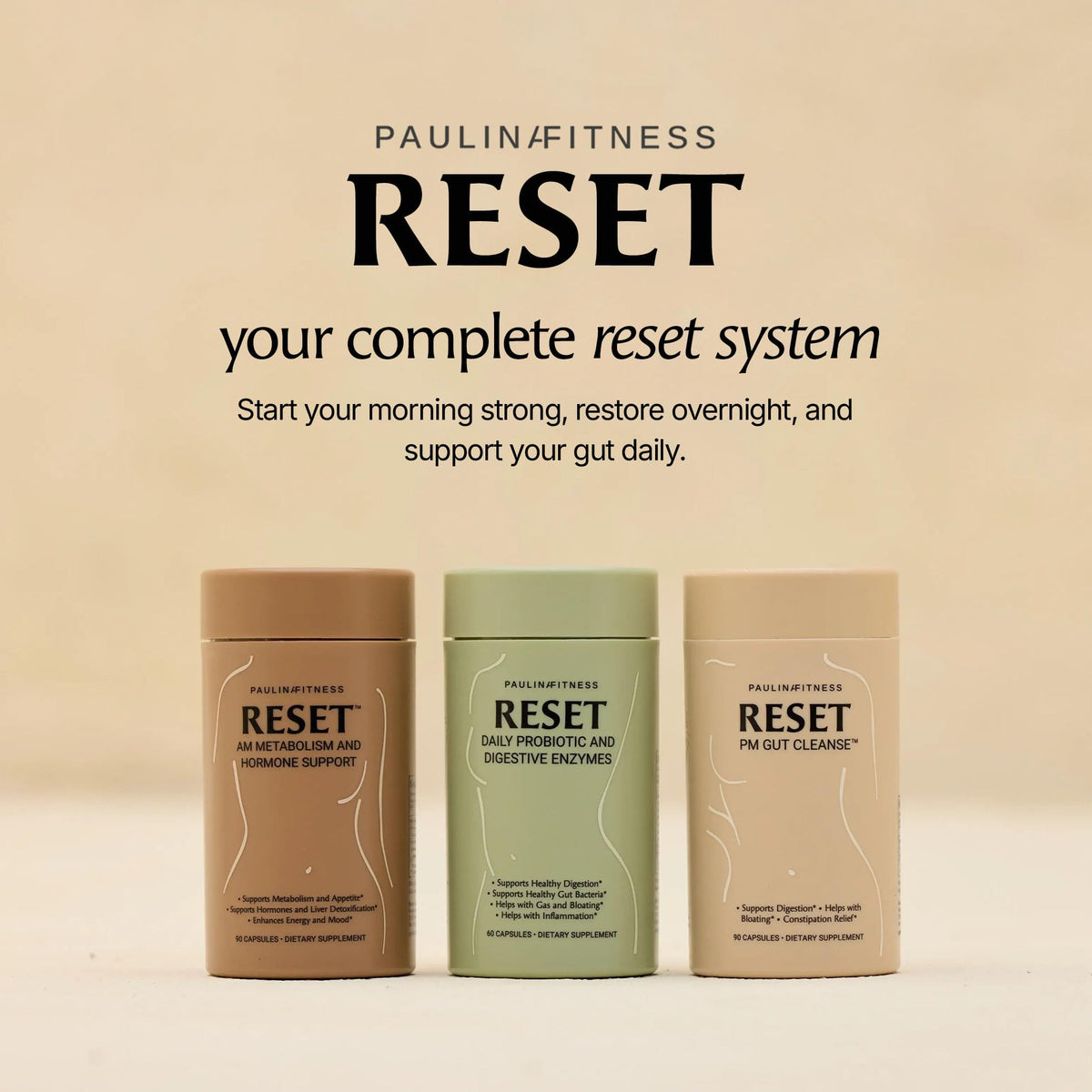 Paulina FITNESS Reset Daily Probiotic avec des légumes frais