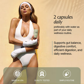 Paulina FITNESS Reset Daily Probiotic étiquette avec ingrédients