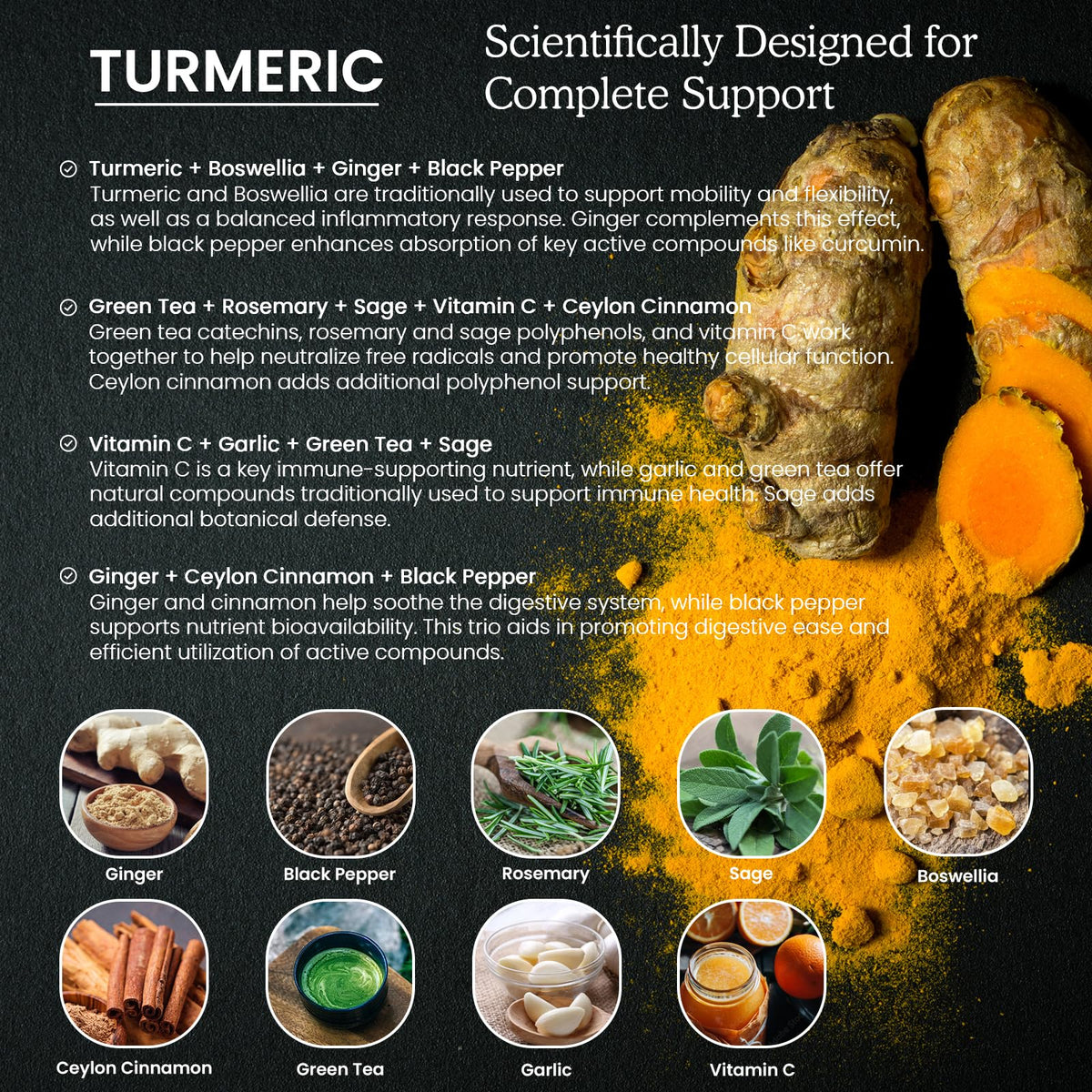 PAYAOCZ Complément Alimentaire Curcuma Bio 800mg avec Gingembre - Utilisation dans un verre d'eau