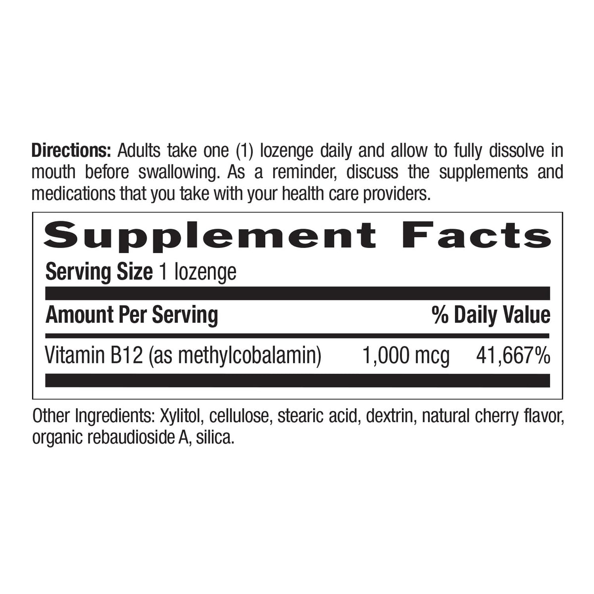 Paysage de vie avec les pastilles Methyl B12