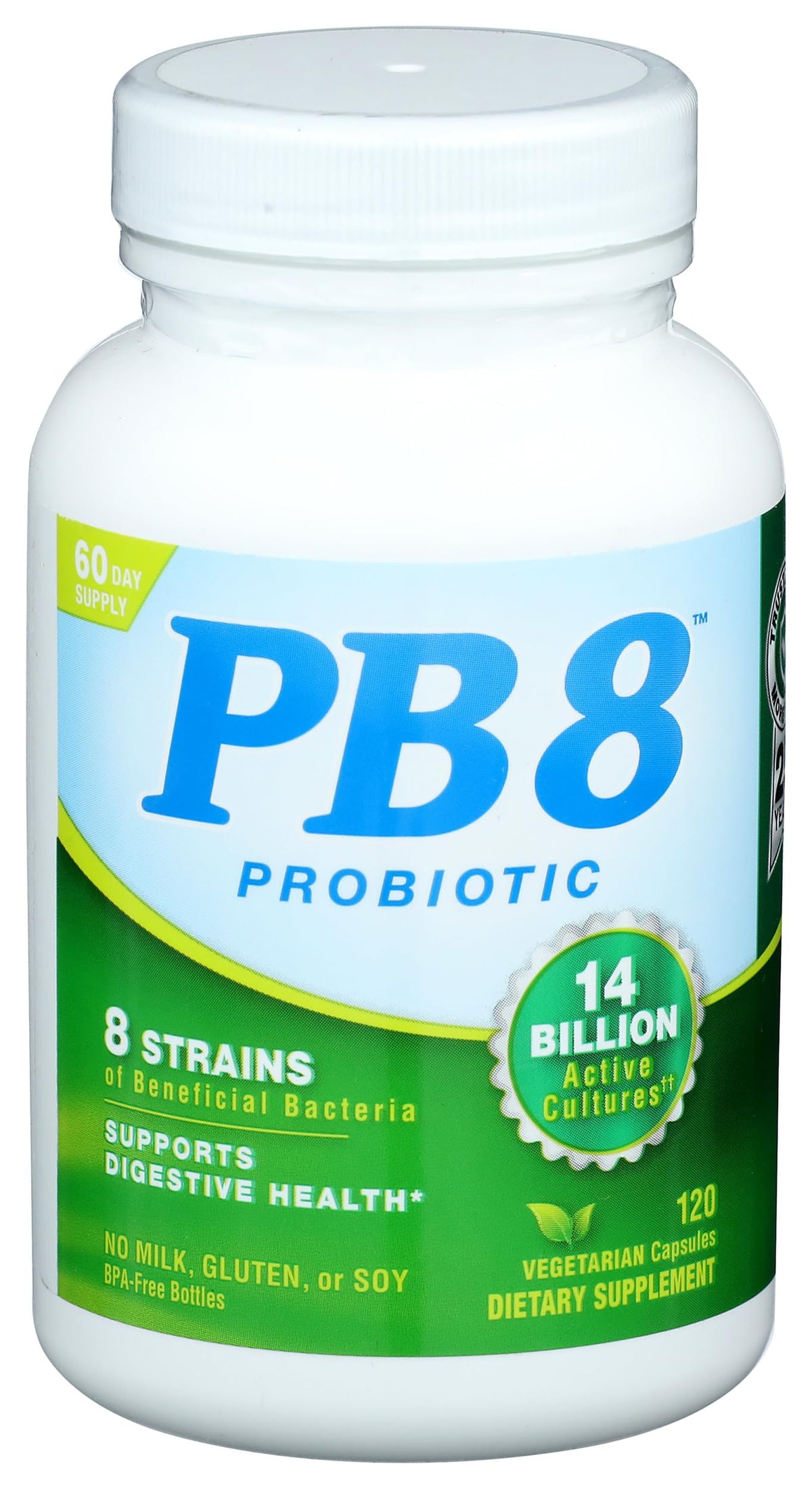 PB8 Complément Alimentaire Probiotique 120 Capsules vue de face