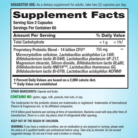 PB8 Probiotic capsules ouvertes montrant la taille