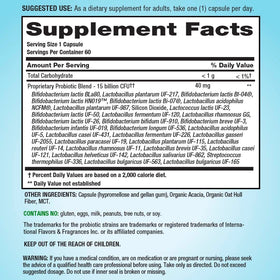PB8 Probiotic capsules ouvertes montrant le contenu