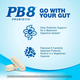 PB8 Probiotic capsules végétariennes ouvertes