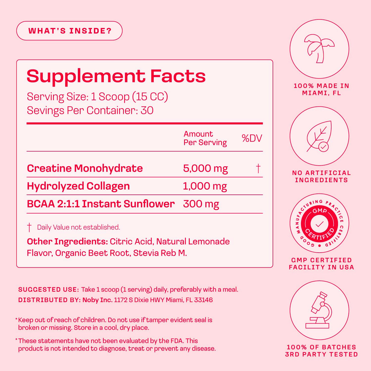 Peach Perfect créatine en utilisation pendant un entraînement
