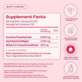 Peach Perfect créatine en utilisation pendant un entraînement