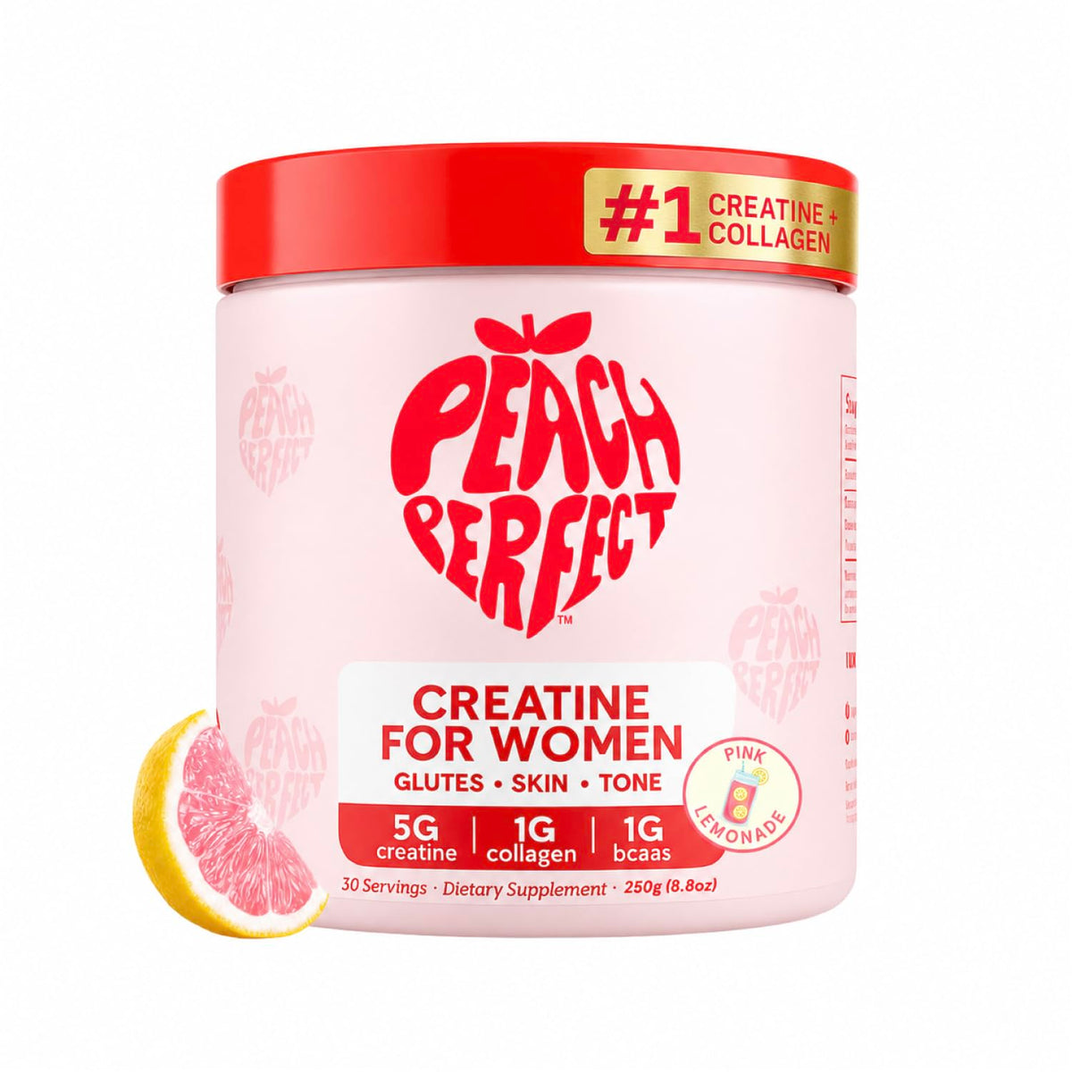 Peach Perfect créatine micronisée 331g en saveur limonade rose