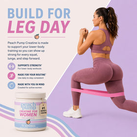 Peach Pump Poudre de Créatine Monohydrate 272g en utilisation avec shaker