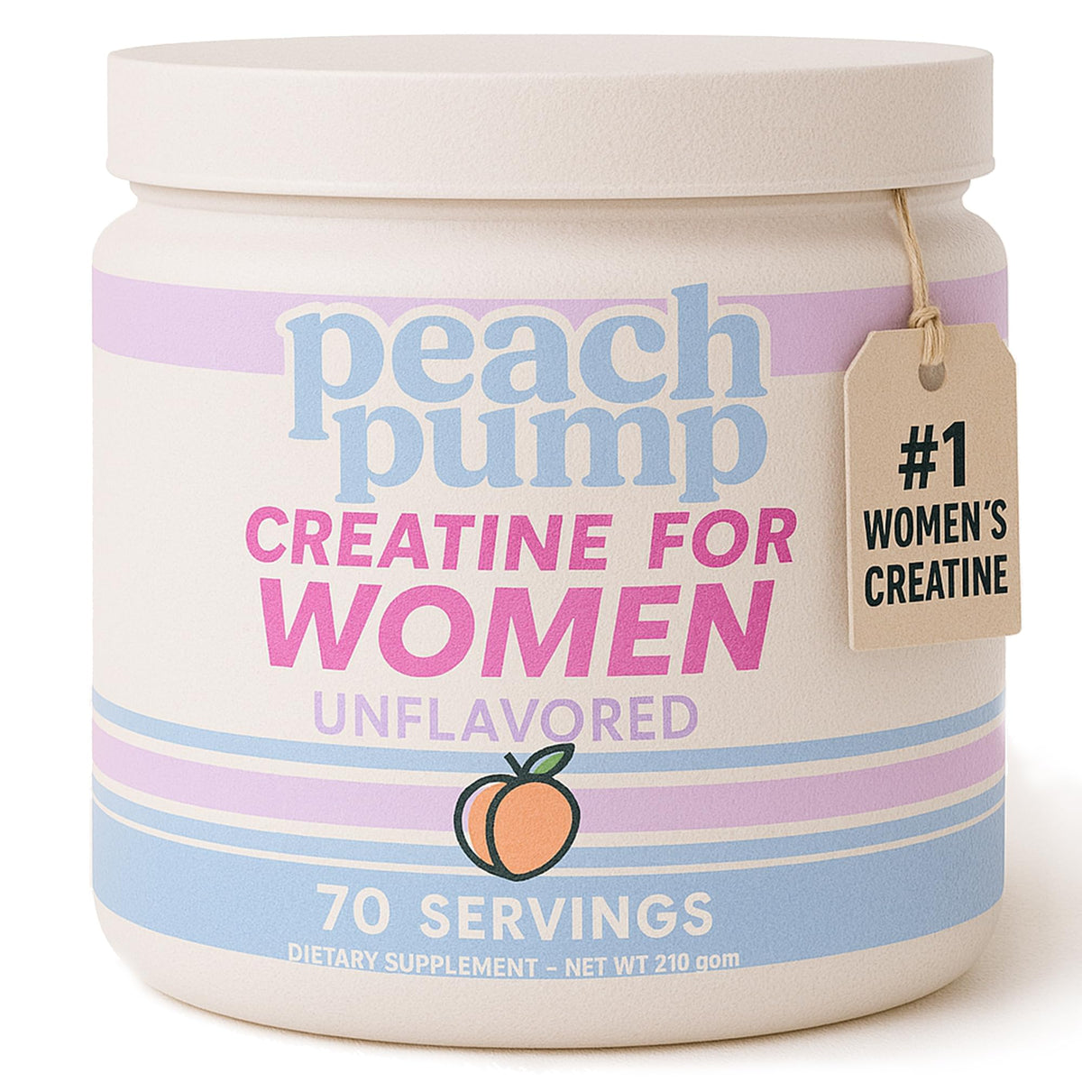Peach Pump Poudre de Créatine Monohydrate 272g vue de face