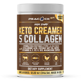 Peacock Max Crème à Café Collagène Keto 12,2 oz vue avant