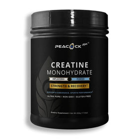 Peacock Max Poudre de Créatine Monohydrate 500g vue avant