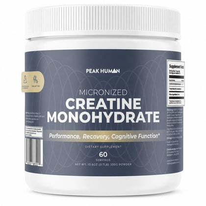 Peak Human créatine monohydrate 372g vue de face