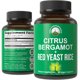 Peak Performance Citrus Bergamot + Red Yeast Rice complément devant