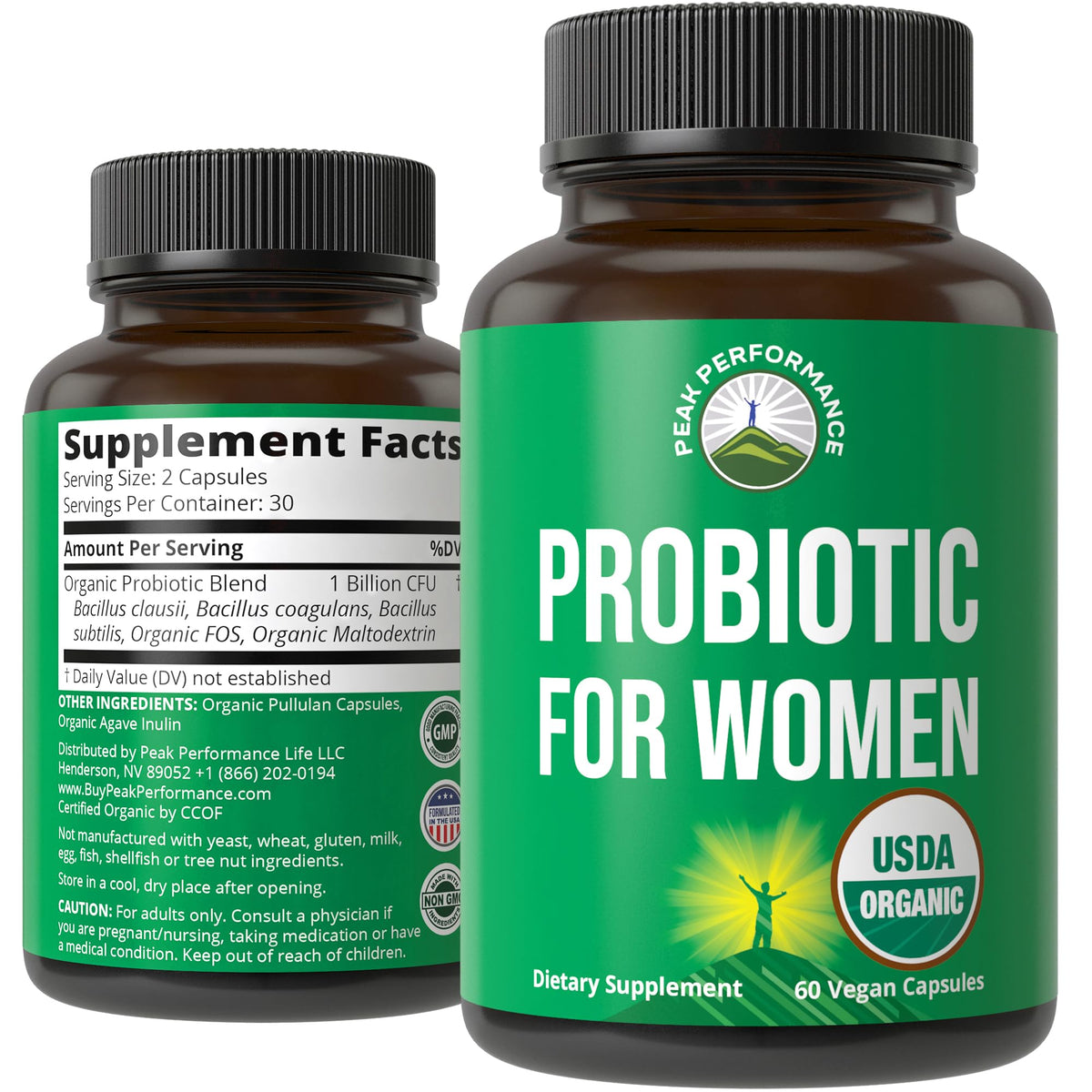 Peak Performance Probiotiques pour Femmes 4-en-1 boîte avant