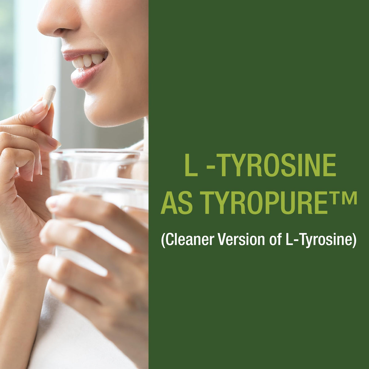 Peak Performance TyroPure L-Tyrosine packaging details