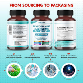 PEAKPURY Benfotiamine prise de vue en gros plan