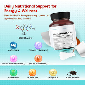PEAKPURY Benfotiamine vue latérale du flacon
