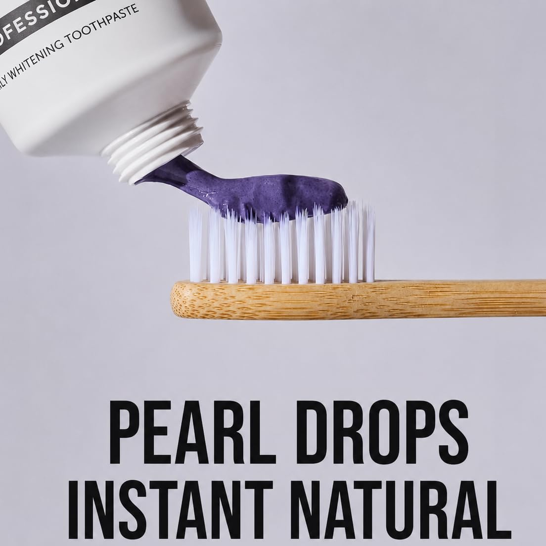 Pearl Drops Charbon Actif 75ml - application sur une brosse à dents