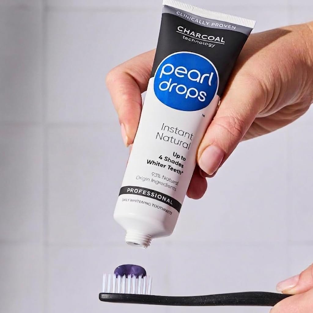 Pearl Drops Charbon Actif 75ml - dos du flacon
