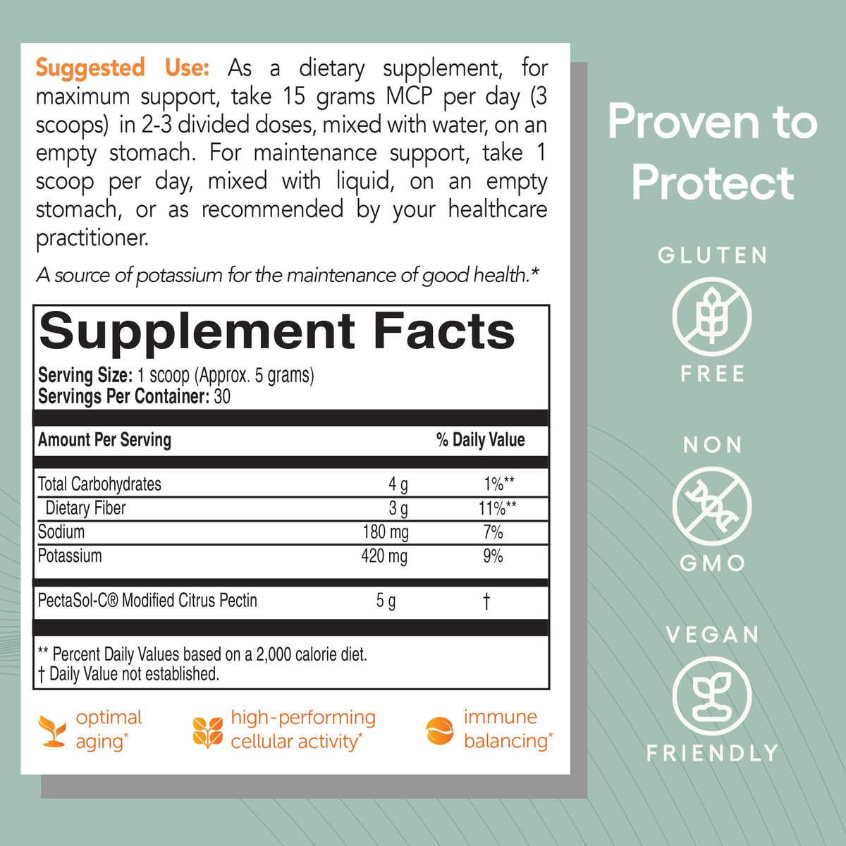 PectaSol Pectine d'Agrumes Modifiée 150g avec des fruits frais