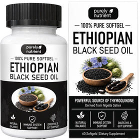 Peehss capsules d'huile de graines noires éthiopiennes, avant de la boîte