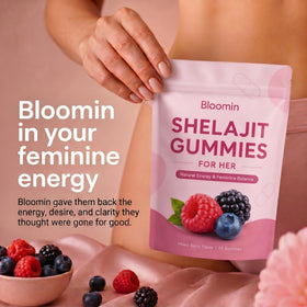 Peehss Gummies Shilajit pour Femmes gummies sur une table