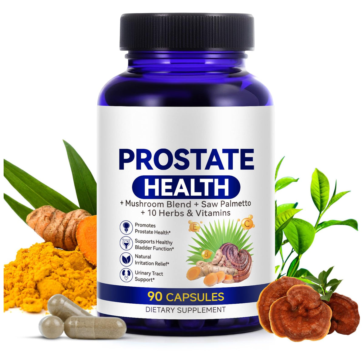Pegciz complément alimentaire prostate 90 capsules végétales, vue de face