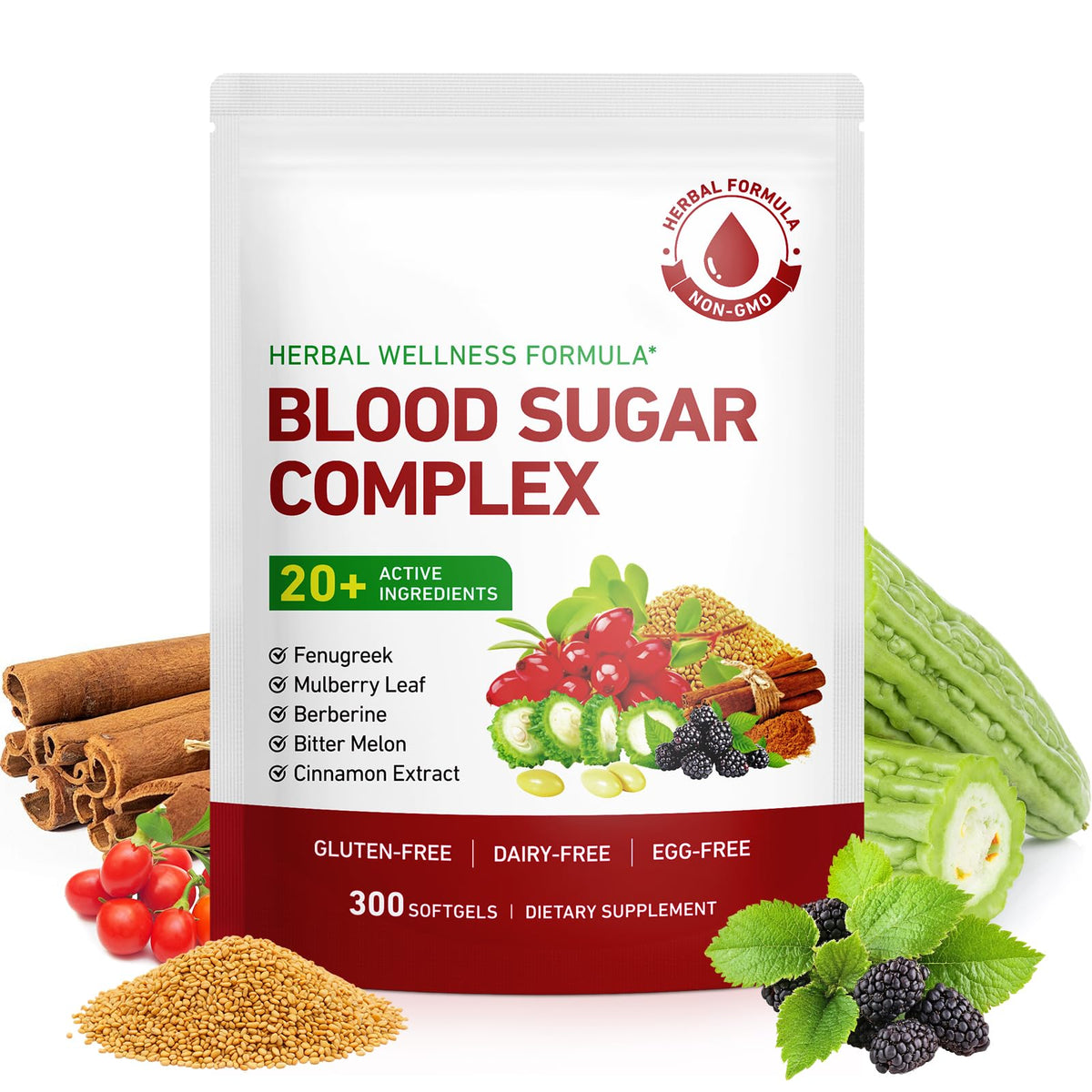 Pegciz Complément Alimentaire Sucre Sanguin 300 Capsules vue avant